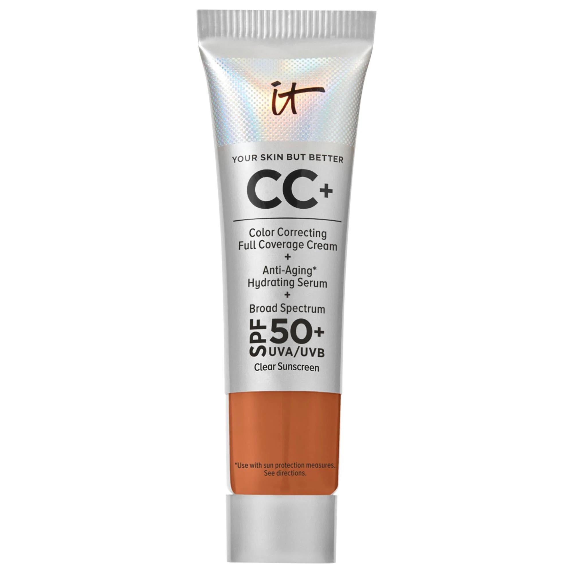 IT Cosmetics CC+ Cream Full Coverage Foundation SPF 50+: Hydrating, Anti-Aging, Color Correcting & Vegan - Conceals Acne, Dark Circles IT Cosmetics CC Cream SPF 50: Full Coverage, Hydrating Foundation CC Cream Foundation, Full Coverage Foundation, SPF 50 Foundation, Hydrating Foundation, Anti-aging Foundation, Color Correcting Cream, Vegan Foundation, Cruelty-Free Foundation, Foundation for acne scars, Foundation for dark circles, makeup, face makeup, BB cream, cream foundation, full coverage, hydrating, co