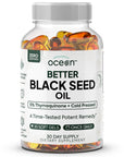 Ocean Cold-Pressed Black Seed Oil - 150ml Natural Health Supplement for Holistic Wellness