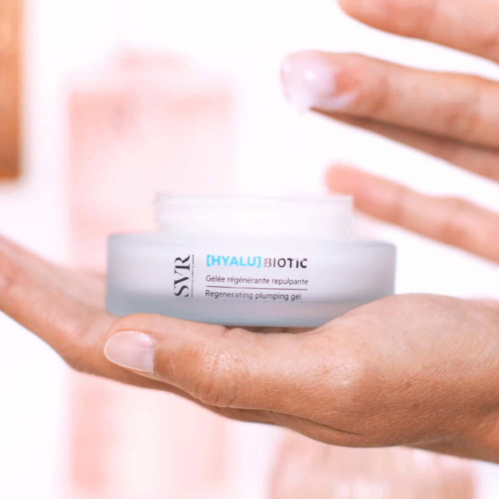 SVR Hyalu Biotic Regenerating Plumping Anti-aging Face Cream/Gel - Sensitive Skin Friendly, Hydrating, Vitamin C Enriche
