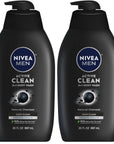 NIVEA Men Deep Dimension Shaving Gel 200ml - With Active Charcoal