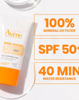 Avène Colored Sunscreen SPF 50+ - Perfect for Dry Skin | 50 ml