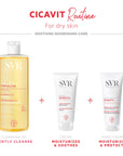 SVR Cicavit+ Creme 100ml - Soothing Moisturizing Cream for Irritated Skin, Non-Greasy, Suitable for Babies, Children, an