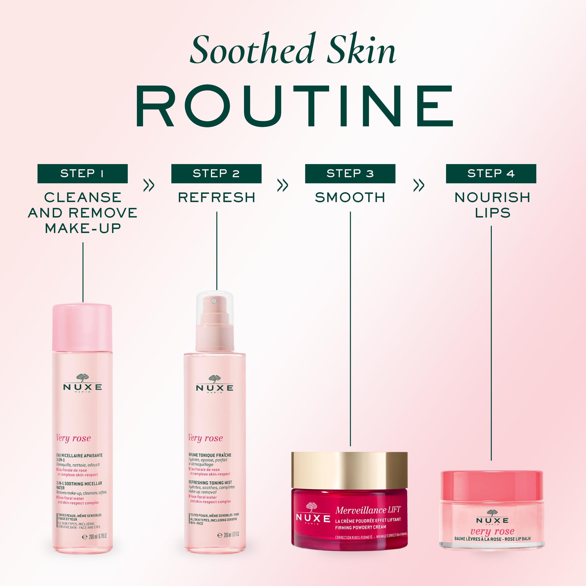Nuxe Very Rose 3 In 1 Soothing Micellar Water - Gentle Makeup Removal &amp; Skincare