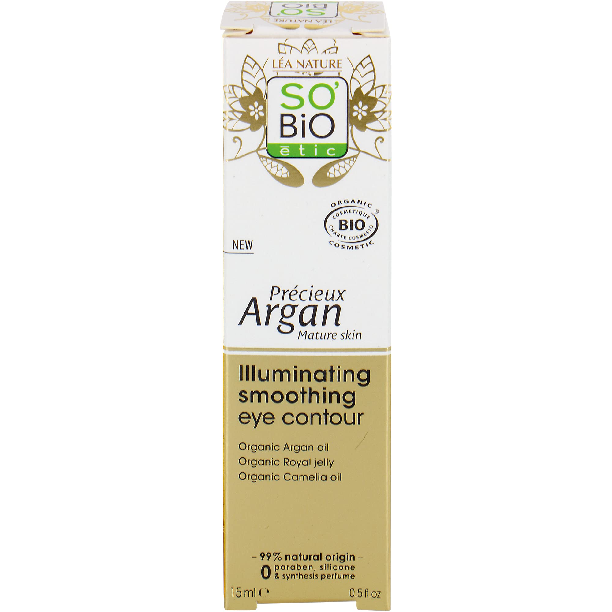 SO’BiO Argan Brightening &amp; Smoothing Eye Cream 0.5 oz