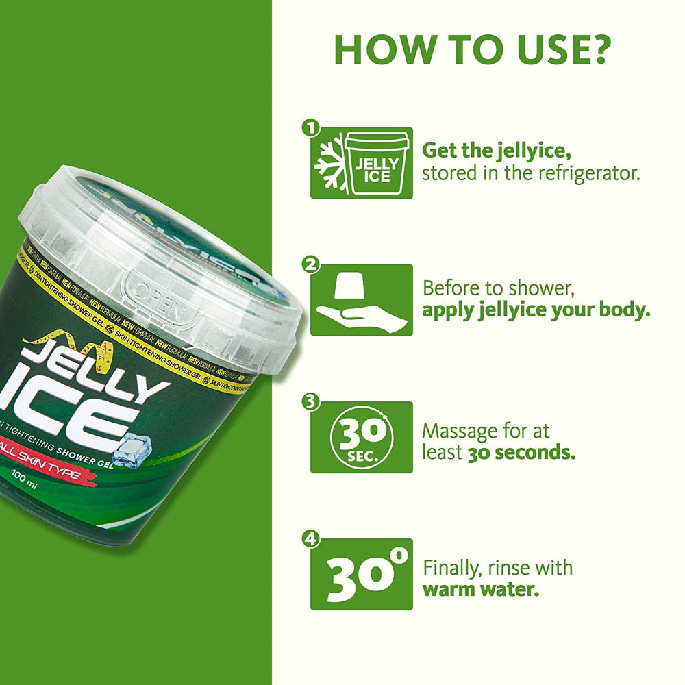 Jellyice Skin Tightening Shower Gel - All Skin Types - Natural Formula - Firming Bath Gel - view 5