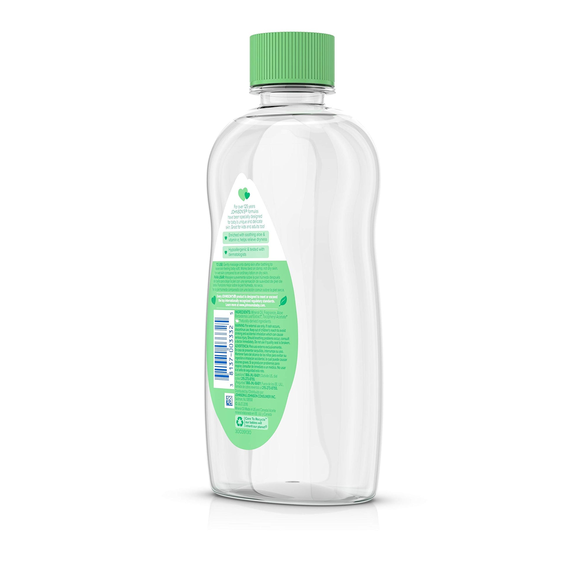 Johnson's Baby Oil - 14 Fl Oz Bottle | Gentle &amp; Nourishing