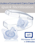 Chicco Orthodontic Pacifier for Newborns - Silicone, 0-2 Months, 2-Pack