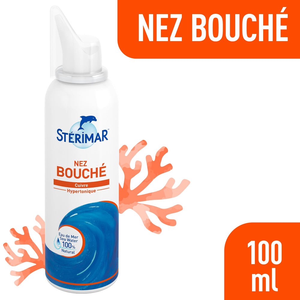 Sterimar Hypertonic Nasal Spray for Adults - 3.4 Fl Oz | Natural Sea Water