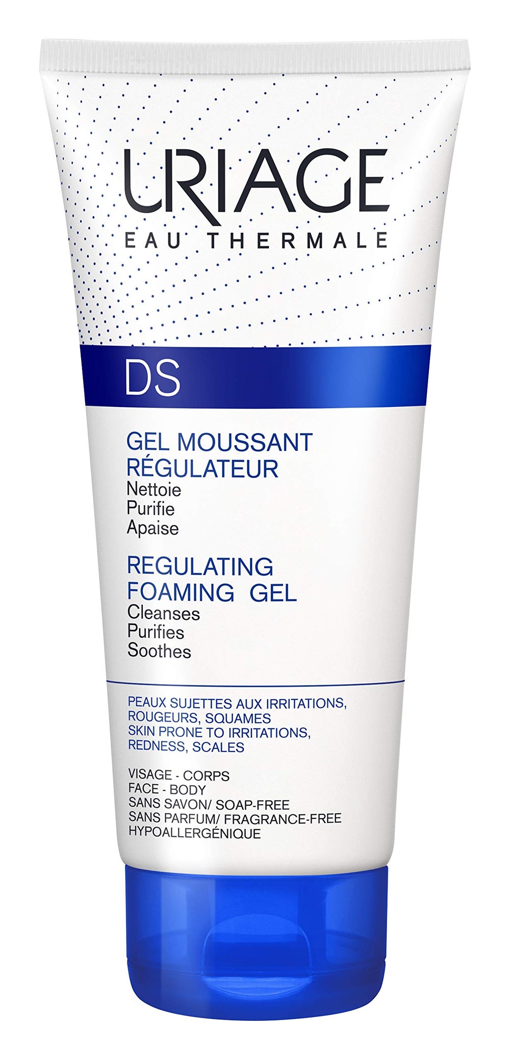 Uriage D.S. Cleansing Gel - Gentle, Fragrance-Free Cleanser for Sensitive Skin - 5.07 fl oz
