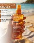 Bioxcin Suncare Tanning Sun Oil SPF15 - Natural Tanning Oil for All Skin Types