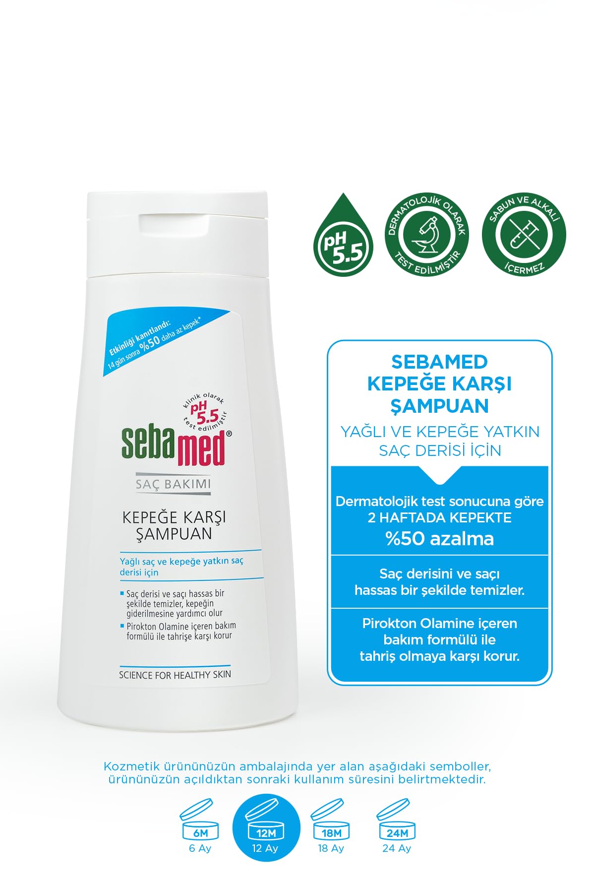 Sebamed Anti-Dandruff Shampoo 400ml - Gentle pH 5.5 Formulation for Scalp Care