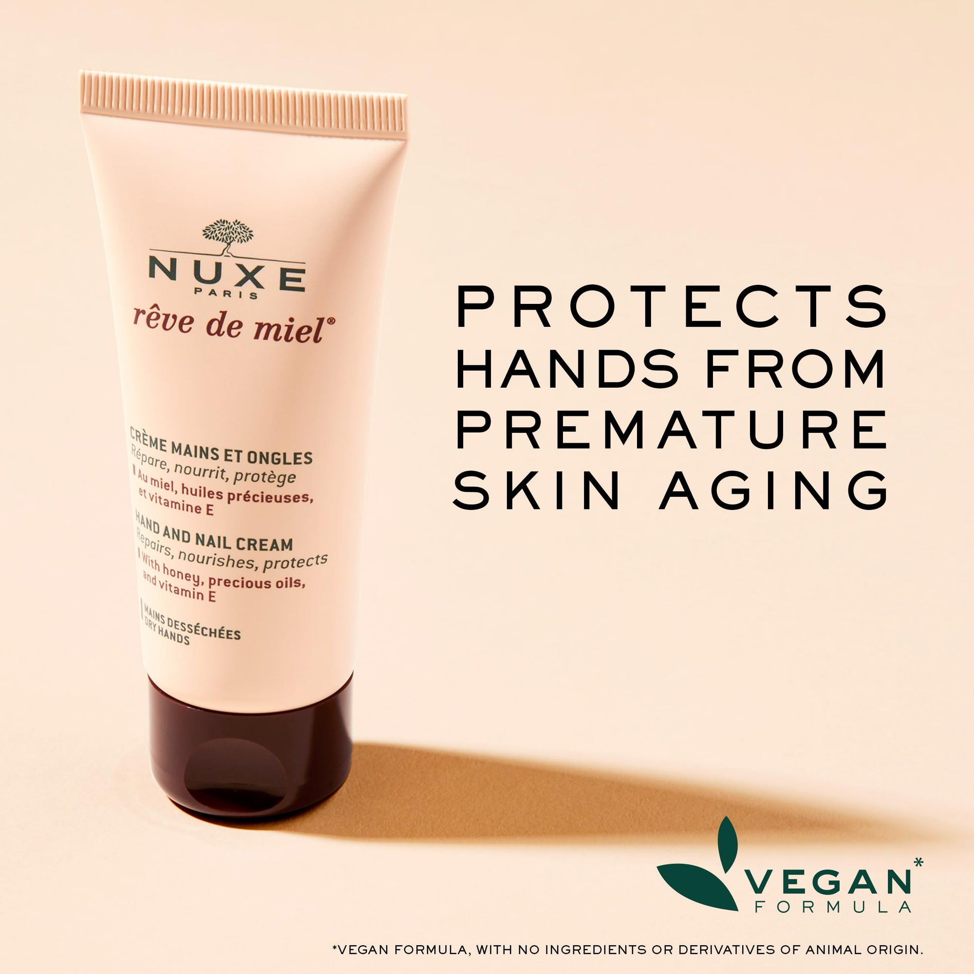 Nuxe Reve de Miel Hand Cream - Nourishing &amp; Protective Hand Care for Dry Hands