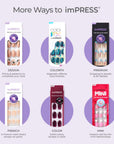 imPress Color Medium Fake Nails - Ready or Not | Trendy Design