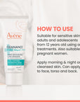 Avene Cleanance Hydra Cream 40ml - Soothing Moisturizing Cream for Sensitive Oily Skin