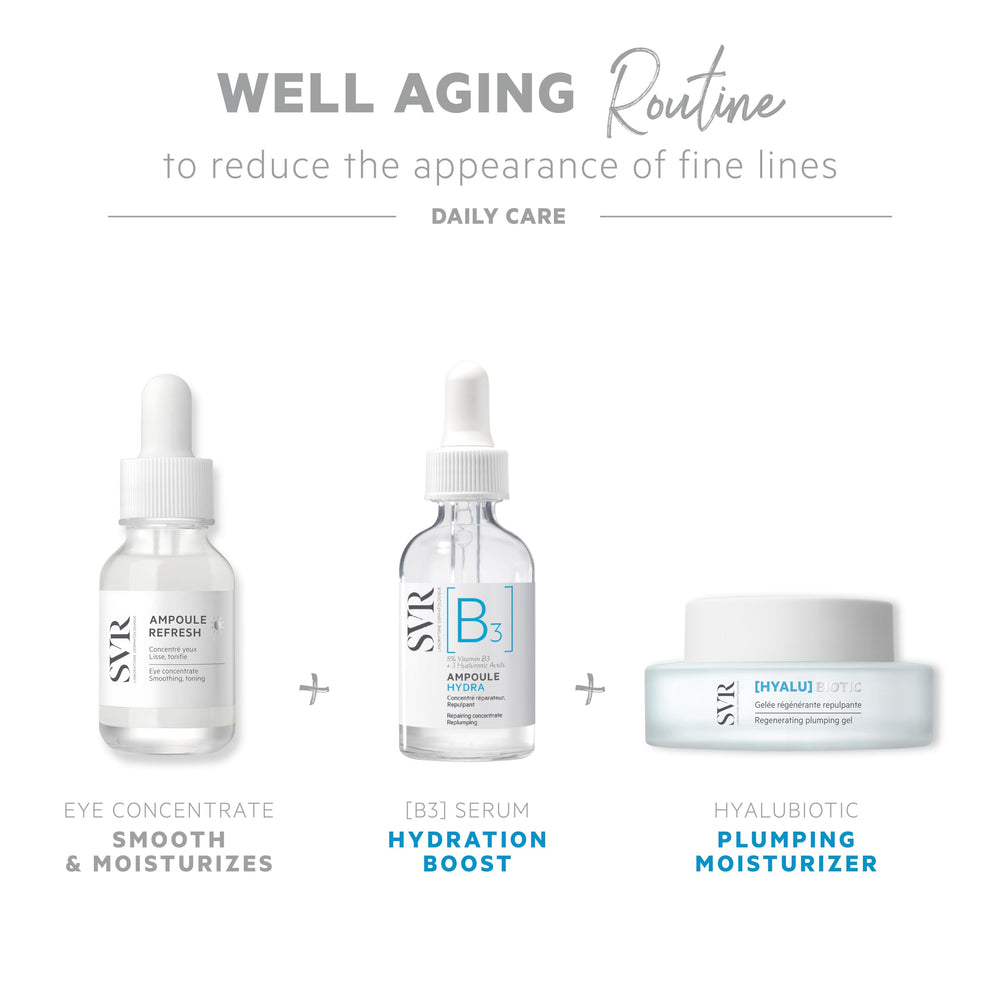 SVR Hyalu Biotic Regenerating Plumping Anti-aging Face Cream/Gel - Sensitive Skin Friendly, Hydrating, Vitamin C Enriche