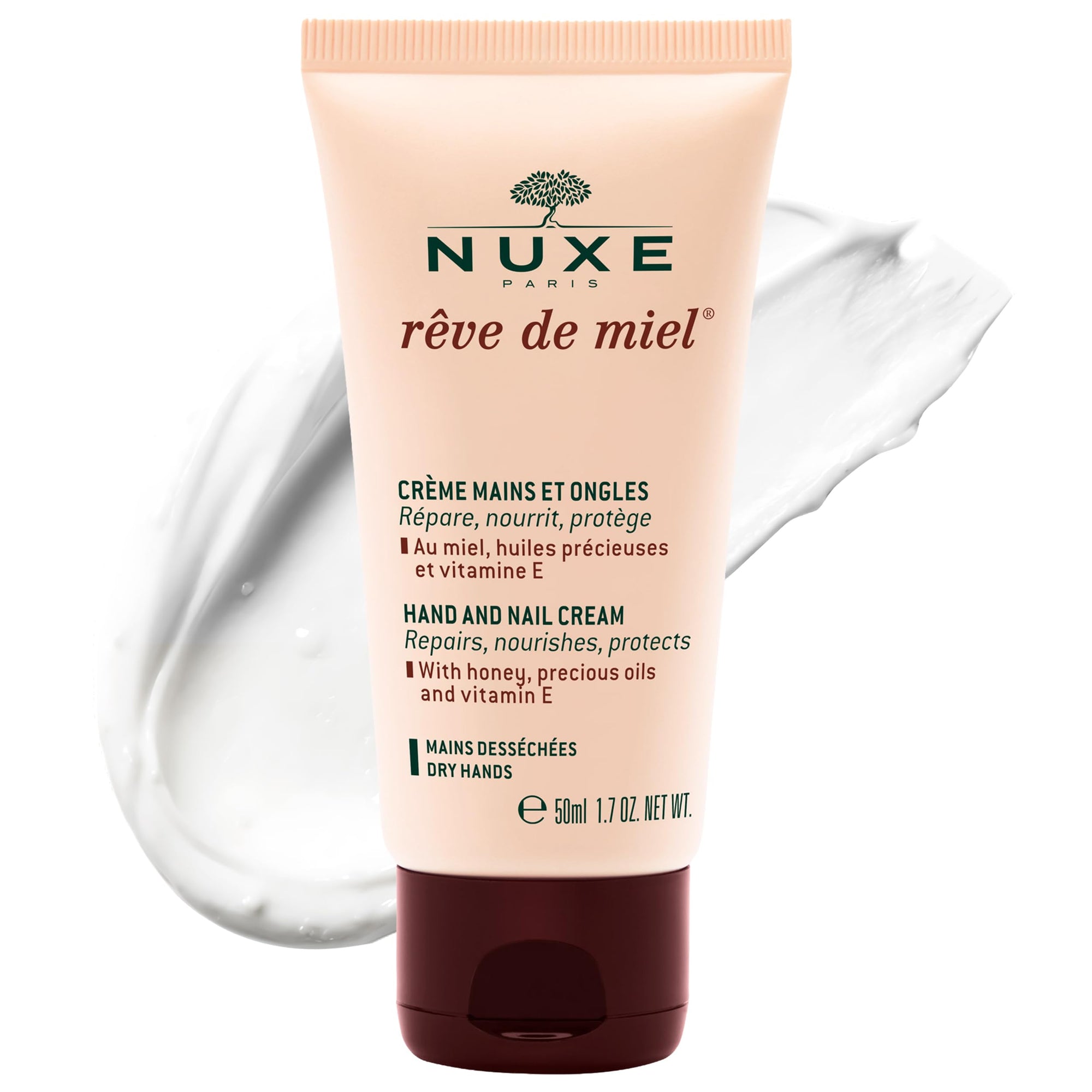 Nuxe Reve de Miel Hand Cream - Nourishing &amp; Protective Hand Care for Dry Hands