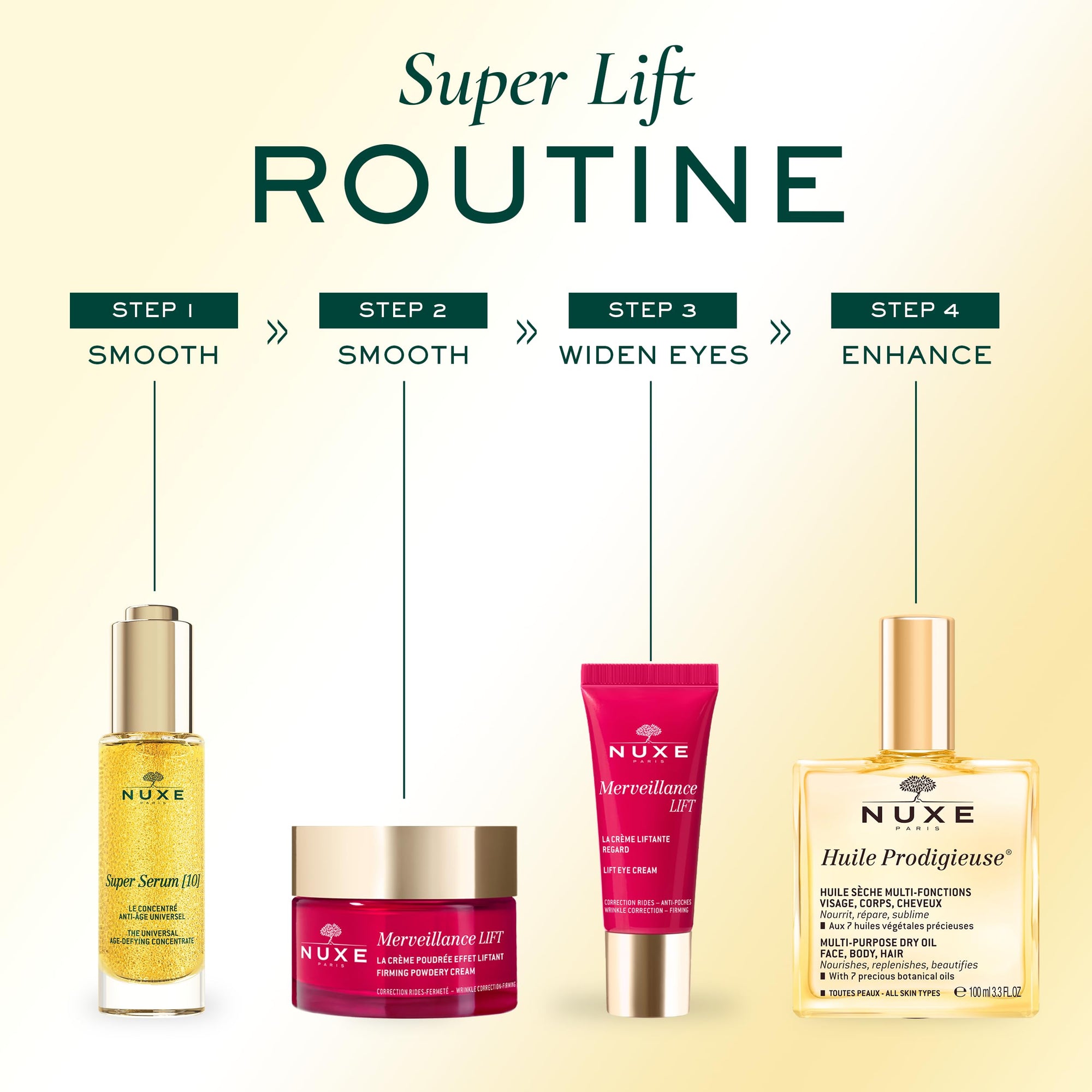 Nuxe Super Serum 10 Anti-Aging Serum with Niacinamide &amp; Hyaluronic Acid - 30ml