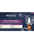 Phyto Phytocyane Anti-Hair Loss Treatment For Women - 12 x 5ml Single-Use Doses, Promotes Hair Health & Reduces Thinning