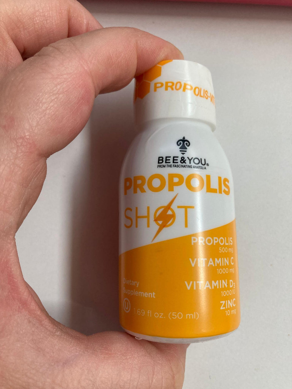 BEE & YOU Propolis D3 + Zinc C Vitamin Shots - 50 ml x 12 Pack