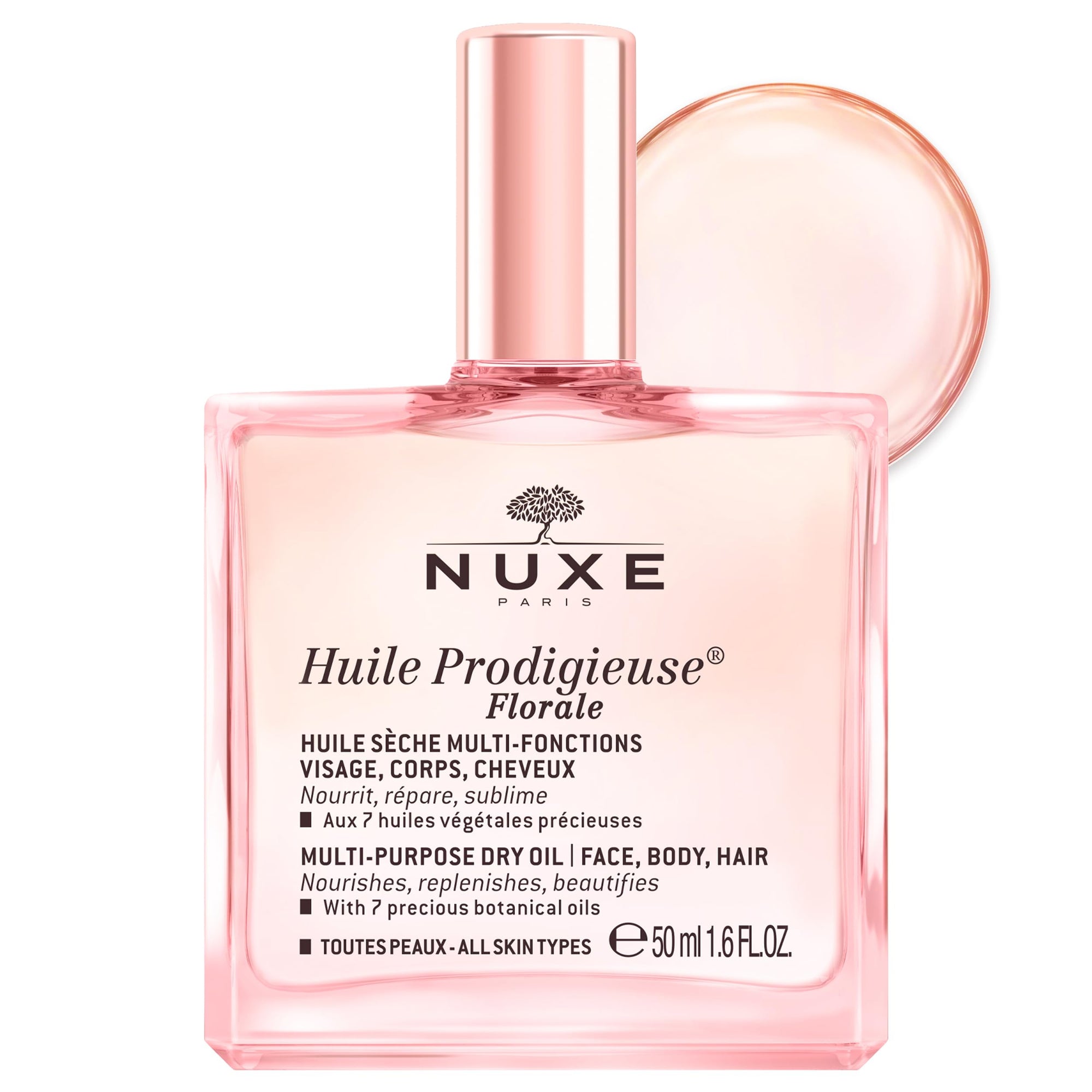 Nuxe Huile Prodigieuse Florale: Multi-Purpose Floral Dry Oil for Intense Hydration, Natural Radiance for Face, Body & Hair - 50ml - image 3