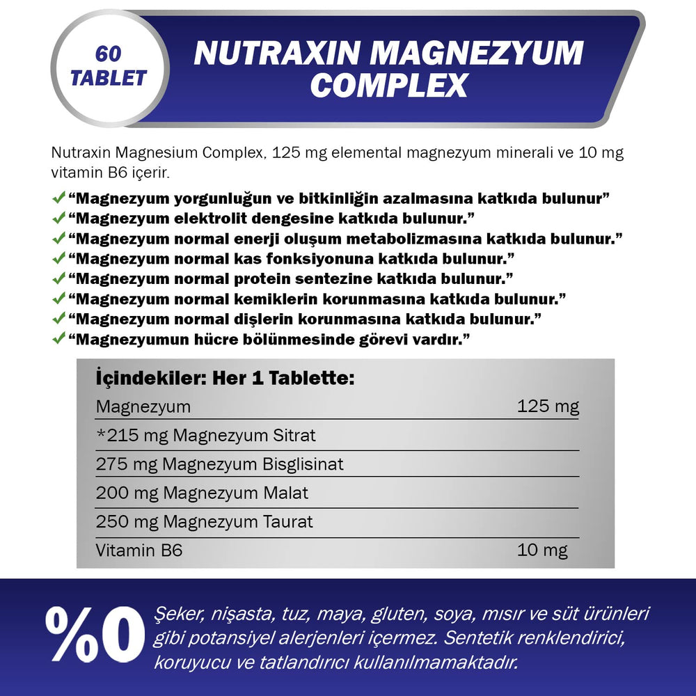 Nutraxin Multi Mineral Complex - 60 Tablets - image 10
