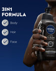 NIVEA Men Deep Dimension Shaving Gel 200ml - With Active Charcoal