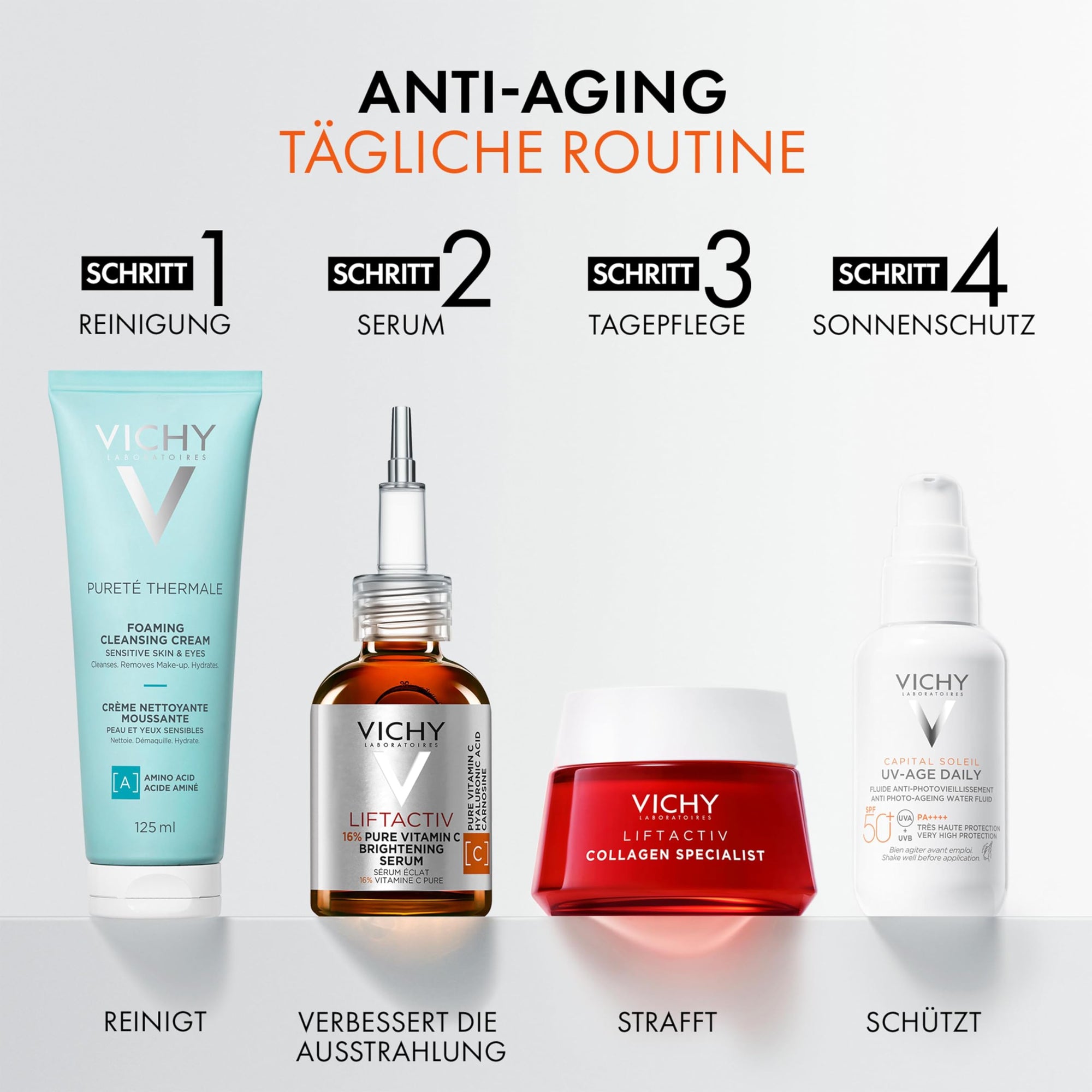 Vichy Liftactiv Supreme Vitamin C Brightening Serum 20ml - Anti-Aging, Brightens Skin Tone