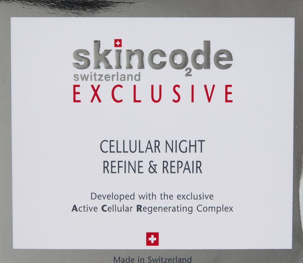 Skincode Cellular Night Refine and Repair Night Cream with Retinyl Palmitate and Hyaluronic Acid - Anti-Aging, Hydrating