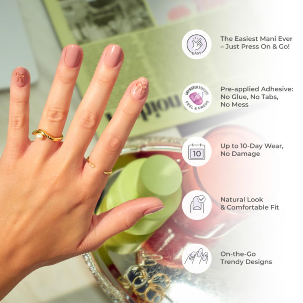 imPress Color Medium Fake Nails - Ready or Not | Trendy Design