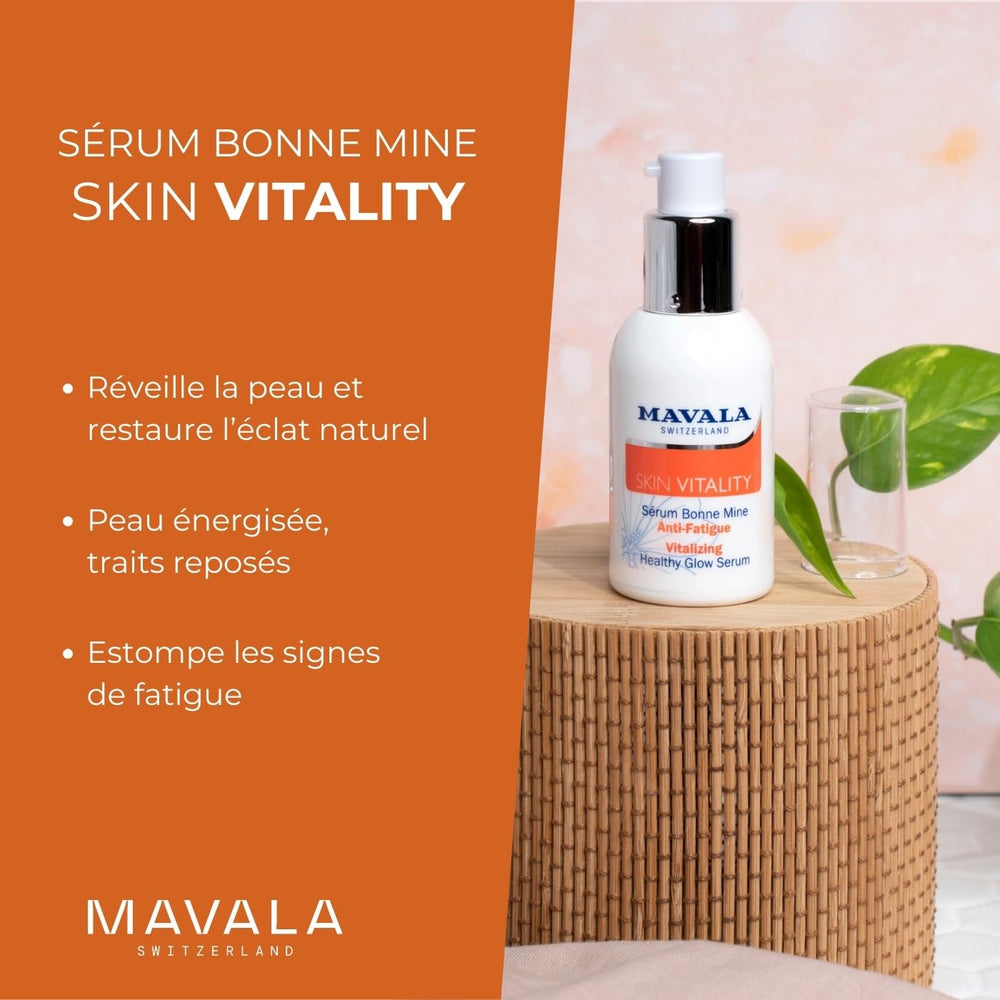 Mavala Face Serum - Anti-aging Vitamin C Serum for Healthy Glow, Non-greasy Skincare