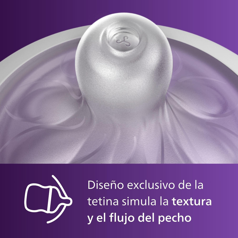 Philips Avent Natural Bottle Nipple 3 Holes - 3 Months+ | 2-Pack