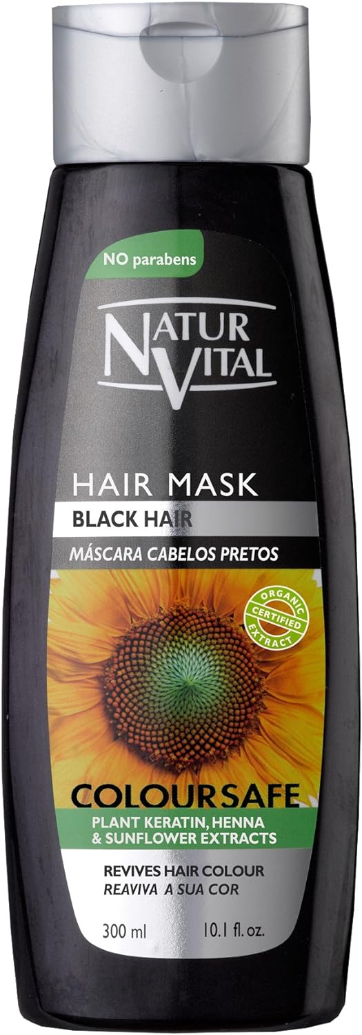 Natur Vital Color-safe Hair Mask-  Black