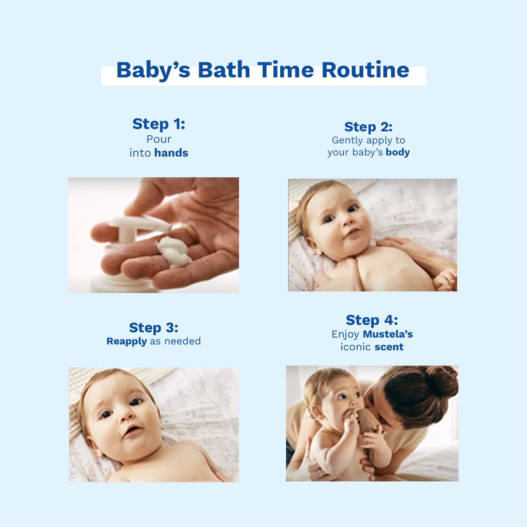 Mustela Hydra Bebe Baby Body Lotion - 300ml, Natural Ingredients for Moisturizing &amp; Nourishing Infant Skin