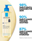 La Roche-Posay Lipikar AP+ Cleansing Oil for Sensitive Skin, Hypoallergenic & Moisturizing, 13.53 fl oz