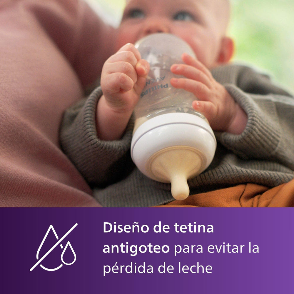 Philips Avent Natural Bottle Nipple 3 Holes - 3 Months+ | 2-Pack