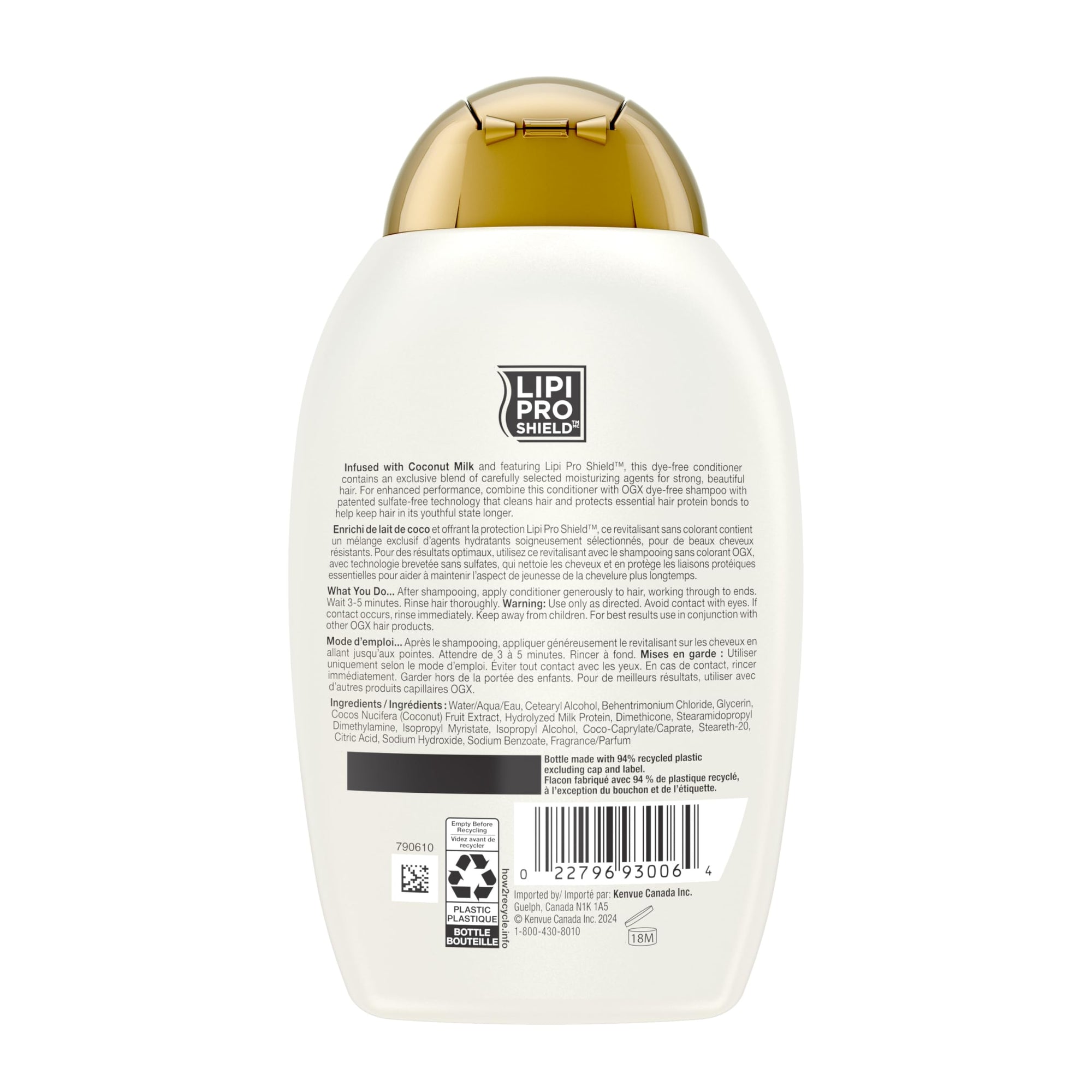 OGX Detoxifying Charcoal Hair Conditioner 385ml - Sulfate-Free, Activated Charcoal &amp; Kaolin Clay Formula