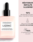 Lierac Hydragenist Rehydrating Serum 30ml - Natural Moisturizing Serum for Sensitive Skin