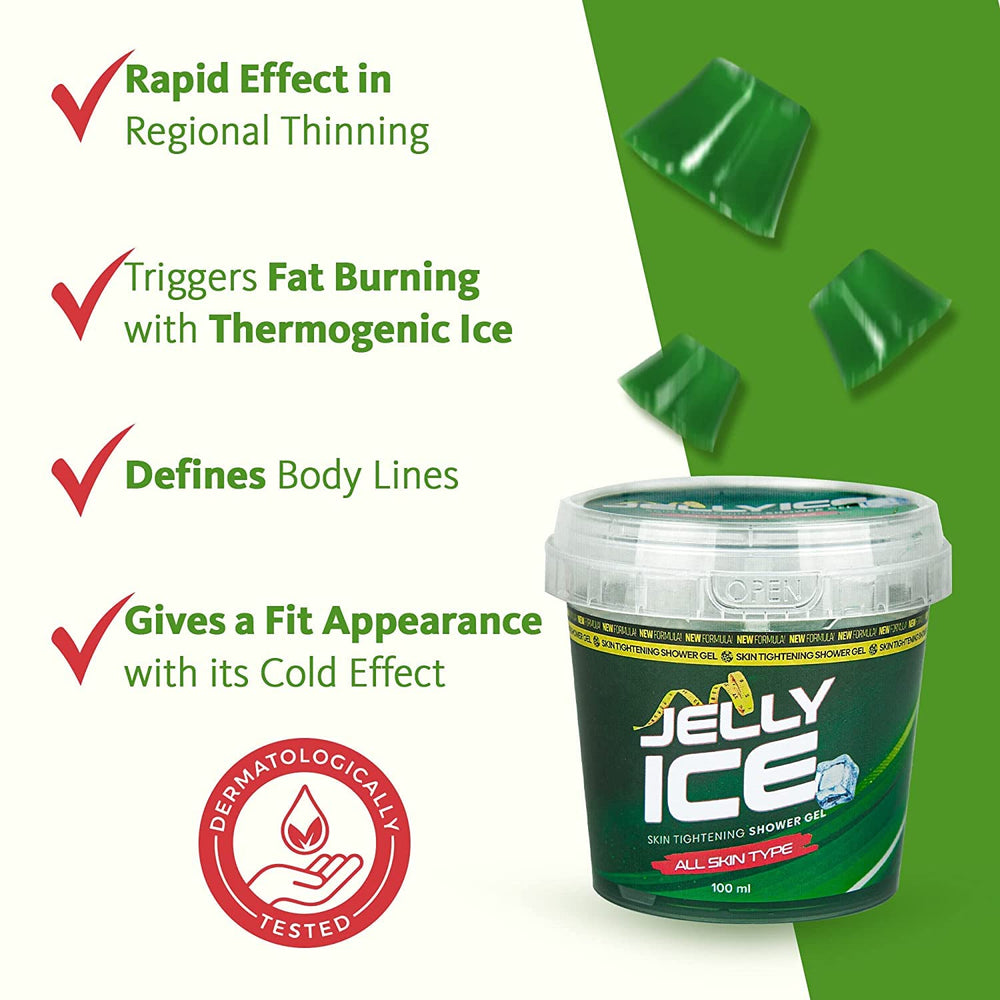 Jellyice Skin Tightening Shower Gel - All Skin Types - Natural Formula - Firming Bath Gel - view 4