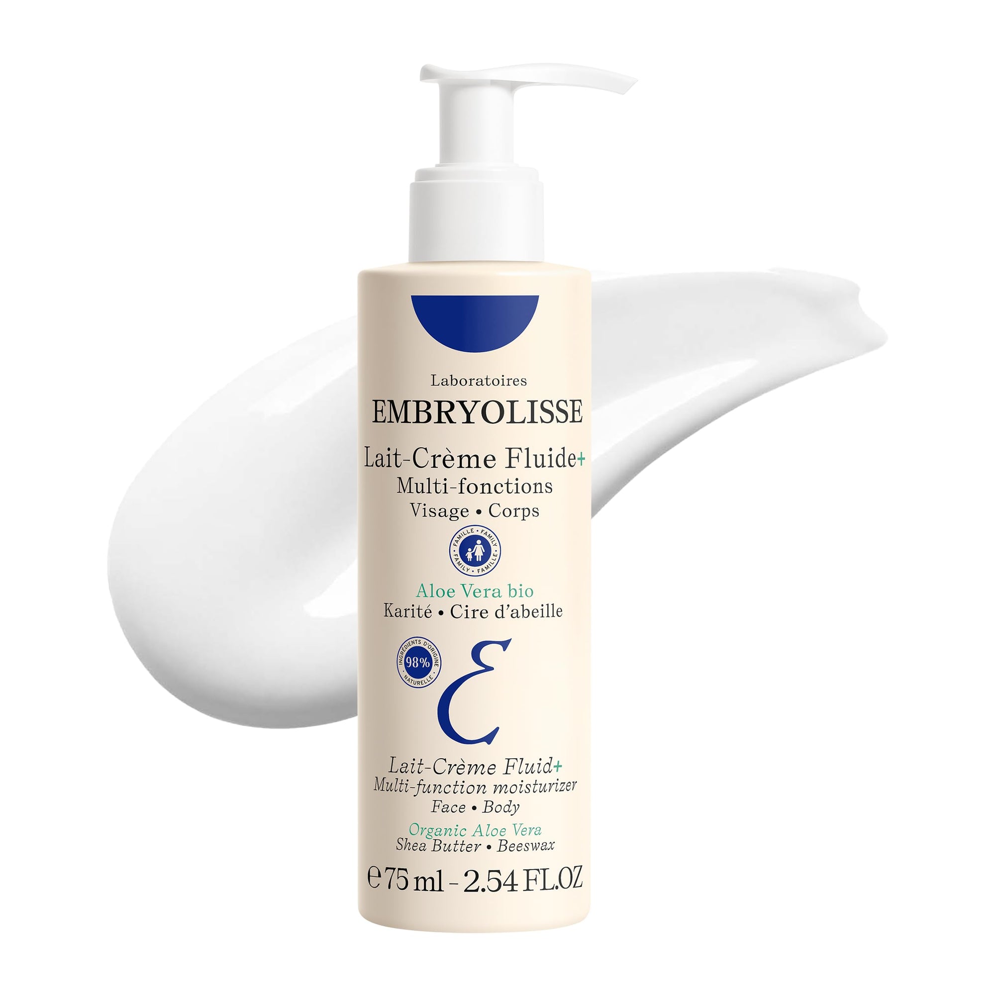 Embryolisse Multipurpose Moisturizing Cream - Hydrating, Makeup Remover &amp; Mask for Dry Skin, Fragrance-Free, 2.54 fl oz
