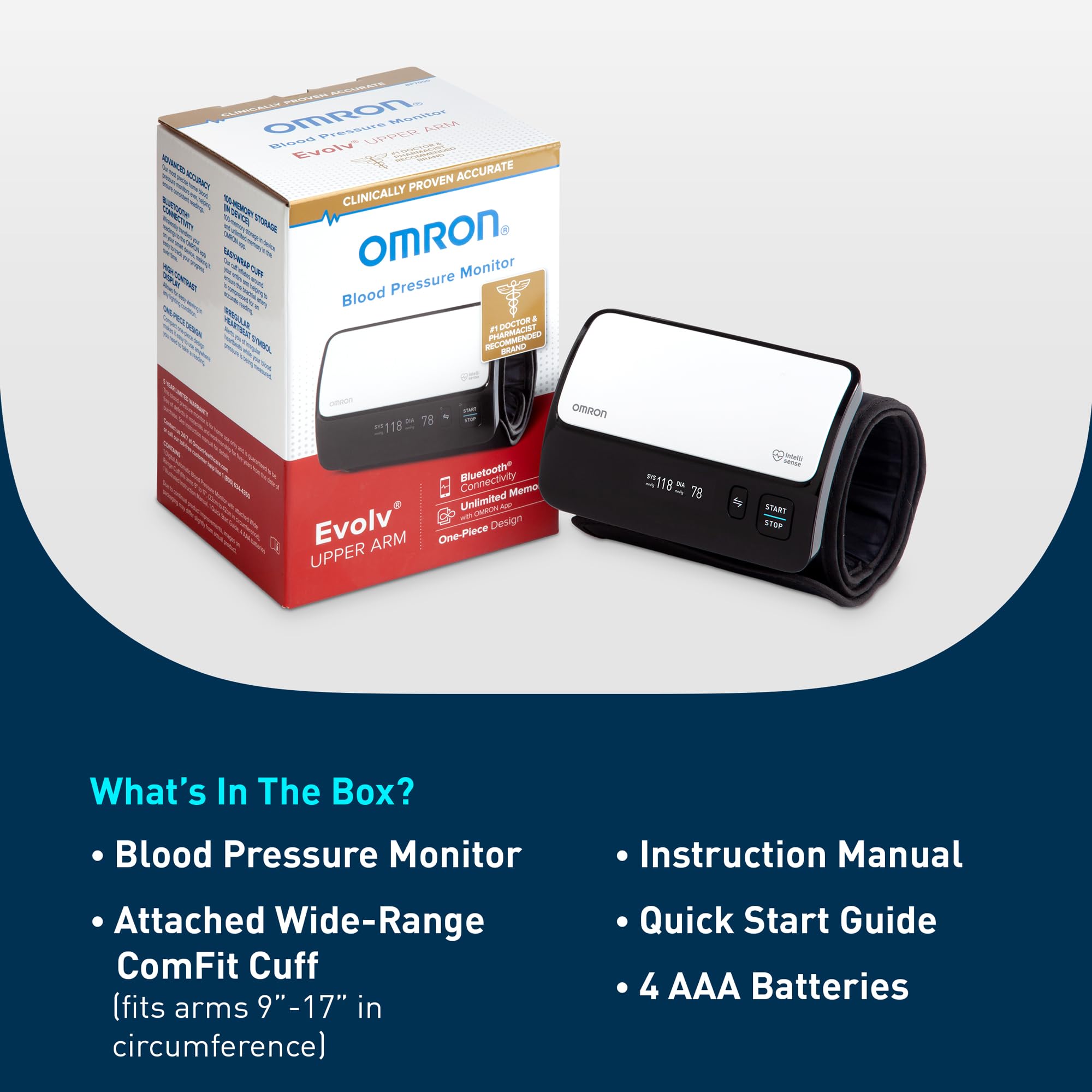 Omron M3 Comfort Digital Blood Pressure Monitor with Smart Cuff &amp; Irregular Heartbeat Detection - image 9