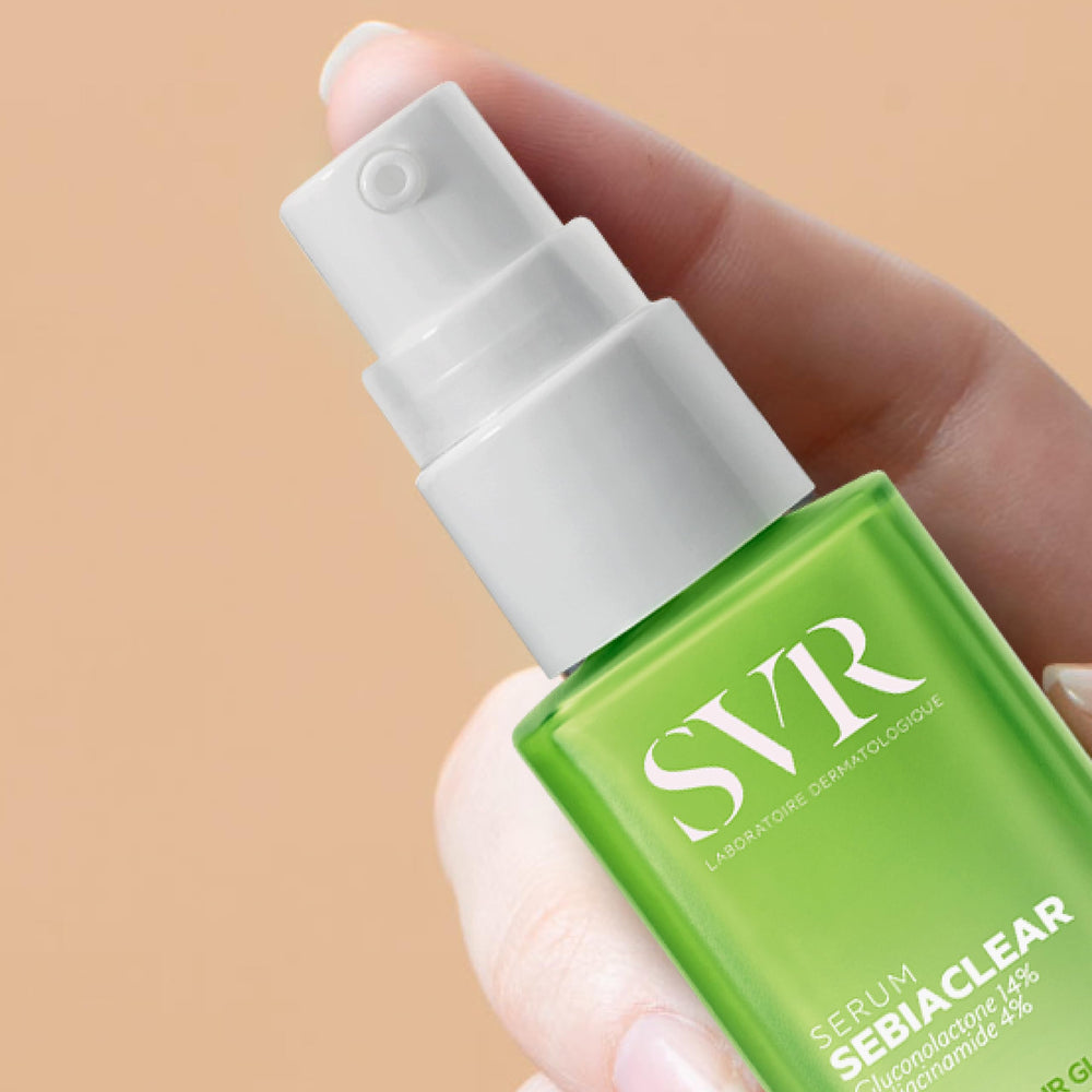 SVR Sebiaclear Serum 30ml - Non-Comedogenic Skincare for Oily Skin, Hypoallergenic Serum with Gluconolactone & Salicylic