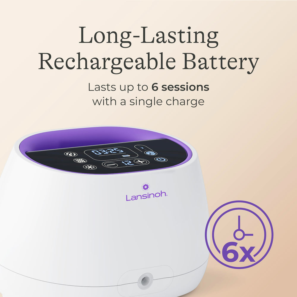 Lansinoh Compact Single Electric Breast Pump - Portable, Adjustable Vacuum, Rechargeable