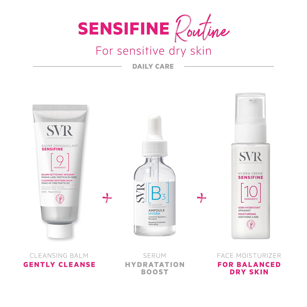 SVR Sensifine Hydra Moisturizing Cream for Dry & Sensitive Skin - Natural Skincare, Hydrating & Nourishing Cream, 1.35 f
