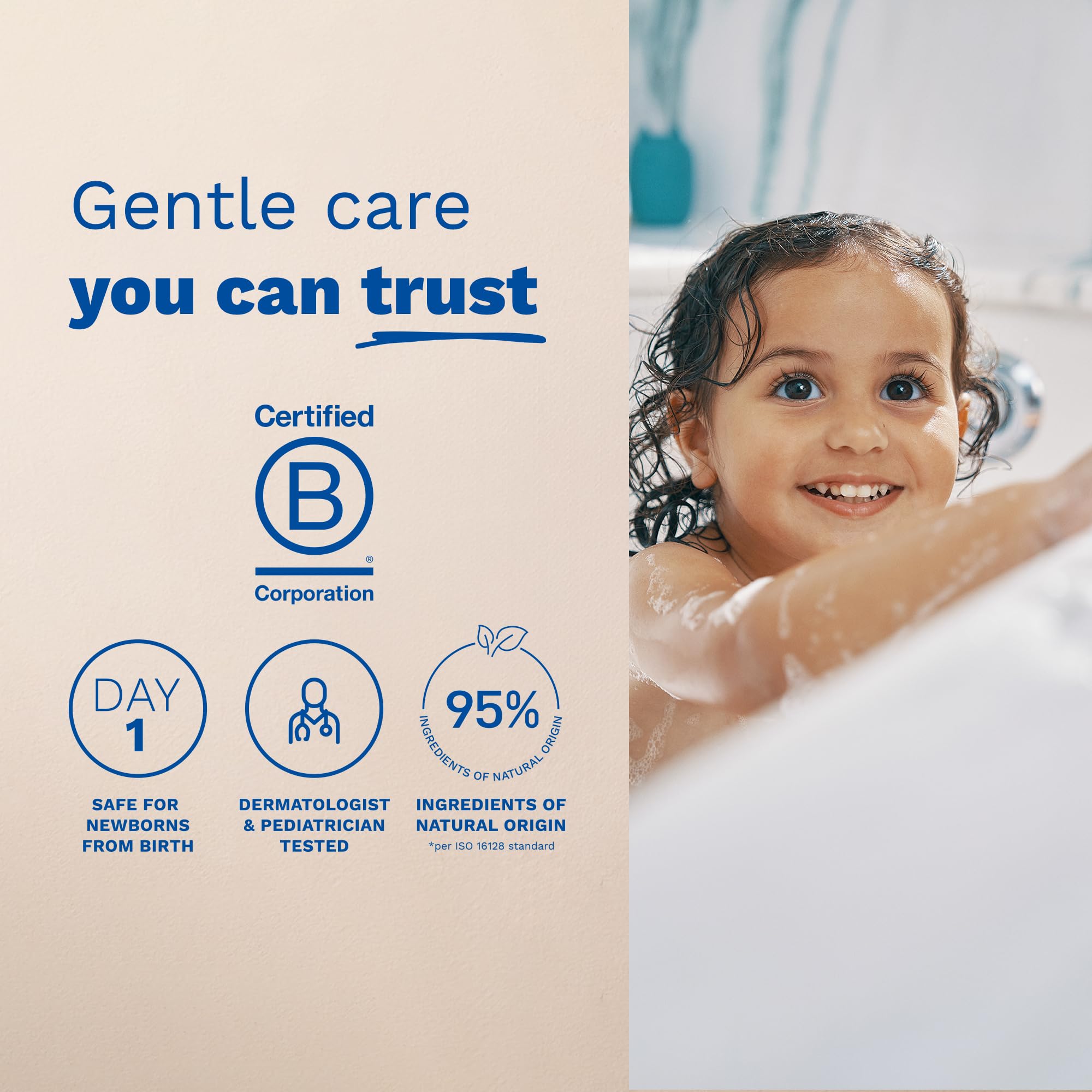 Mustela Gentle Baby Shampoo, Organic &amp; Natural Hair Care for Newborns &amp; Infants - 16.91 fl oz