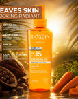 Bioxcin Suncare Tanning Sun Oil SPF15 - Natural Tanning Oil for All Skin Types