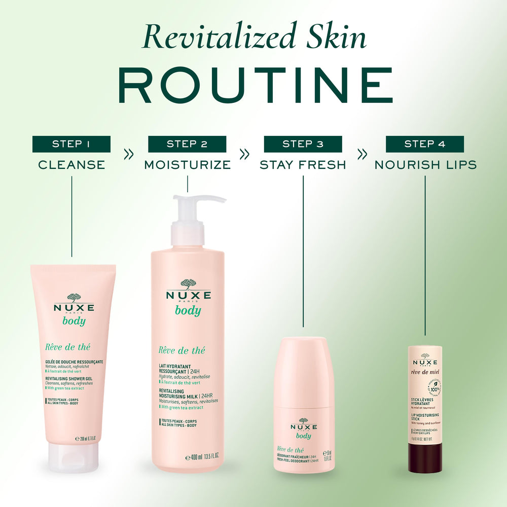 Nuxe Body Reve de The Deodorant 50ml - Long Lasting 24 Hour Protection Gentle Natural Deodorant