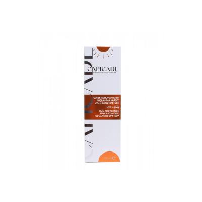 Capicade SPF50+ Anti-Aging Sunscreen Cream with Collagen & Hyaluronic Acid - 3.38 fl oz Capicade SPF50+ Sunscreen Cream with Collagen SPF50+ sunscreen, anti-aging sun cream, collagen sunscreen, hyaluronic acid skincare, UVA UVB protection, skincare, sun protection, moisturizing sunscreen, outdoor activities, anti-aging skincare, cosmetic products, skincare routine, sun care, dermatologically tested, daily sun protection