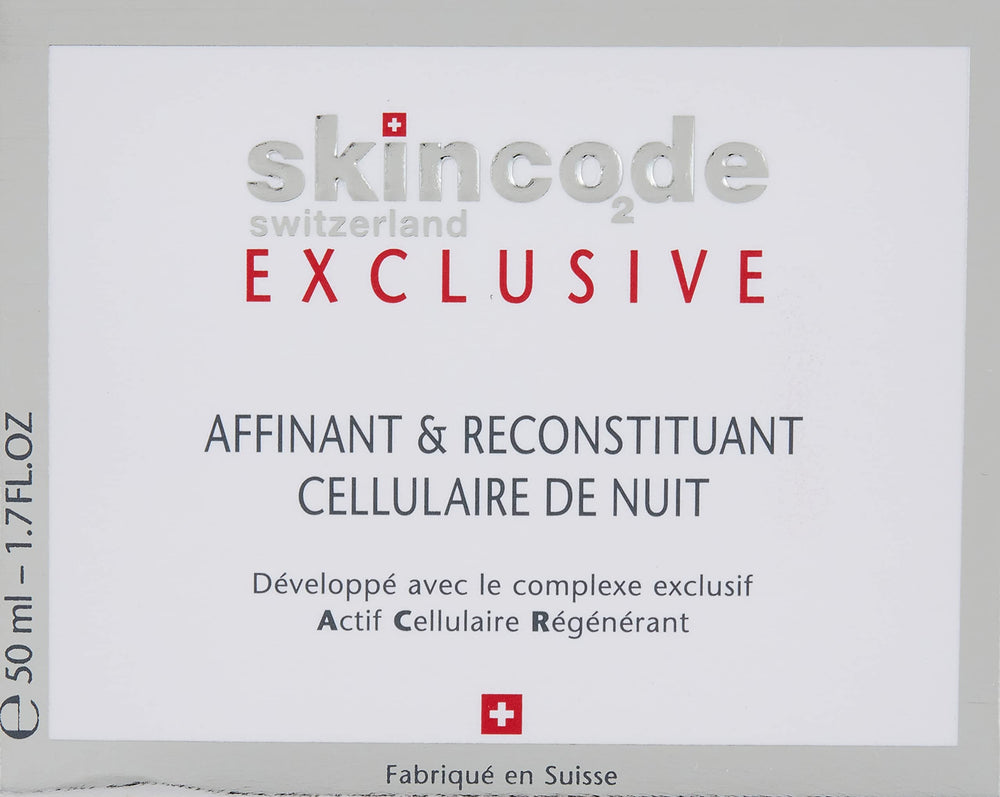Skincode Cellular Night Refine and Repair Night Cream with Retinyl Palmitate and Hyaluronic Acid - Anti-Aging, Hydrating