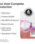 Listerine Advanced White Mouthwash 33.8oz - Gentle Flavor | Oral Care