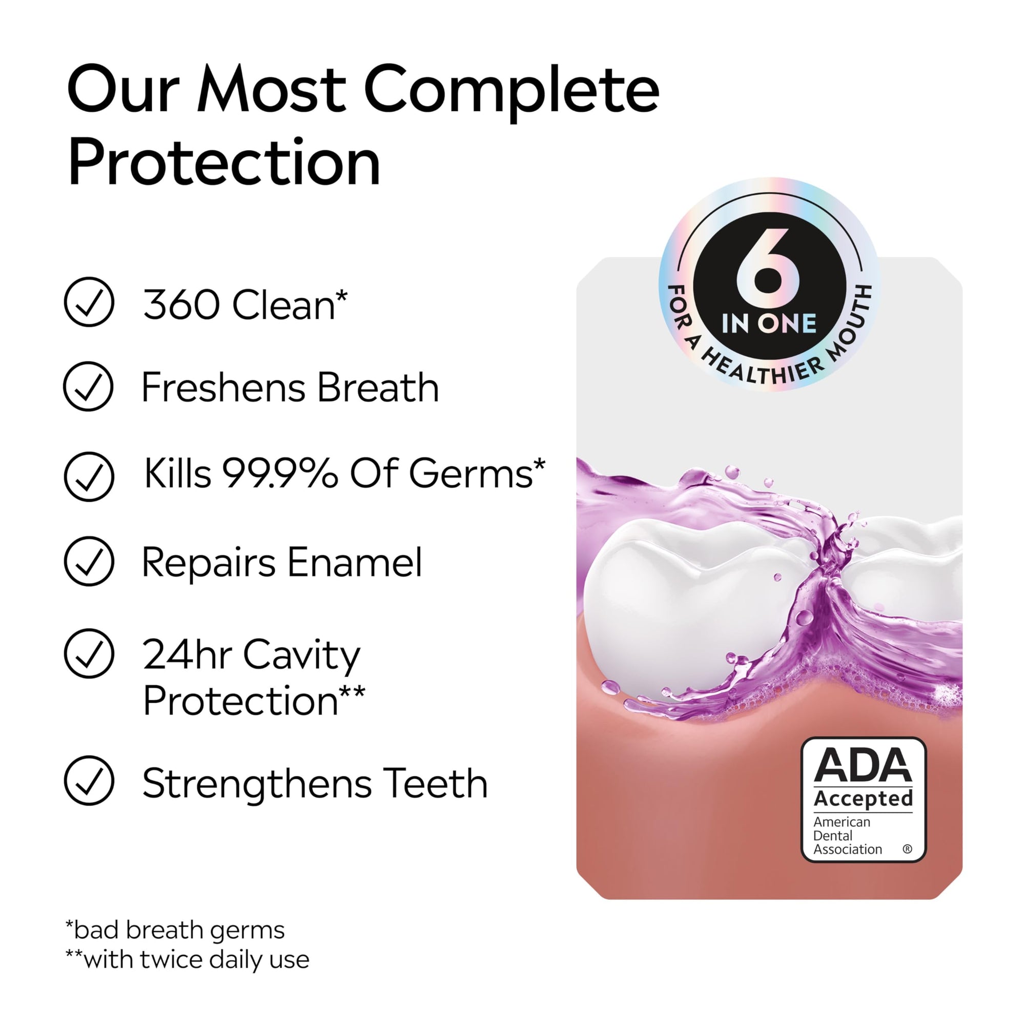 Listerine Advanced White Mouthwash 33.8oz - Gentle Flavor | Oral Care
